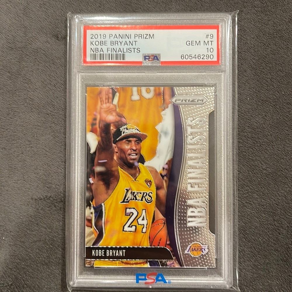 2019 Panini prism Kobe Bryant NBA finalist PSA grade 10